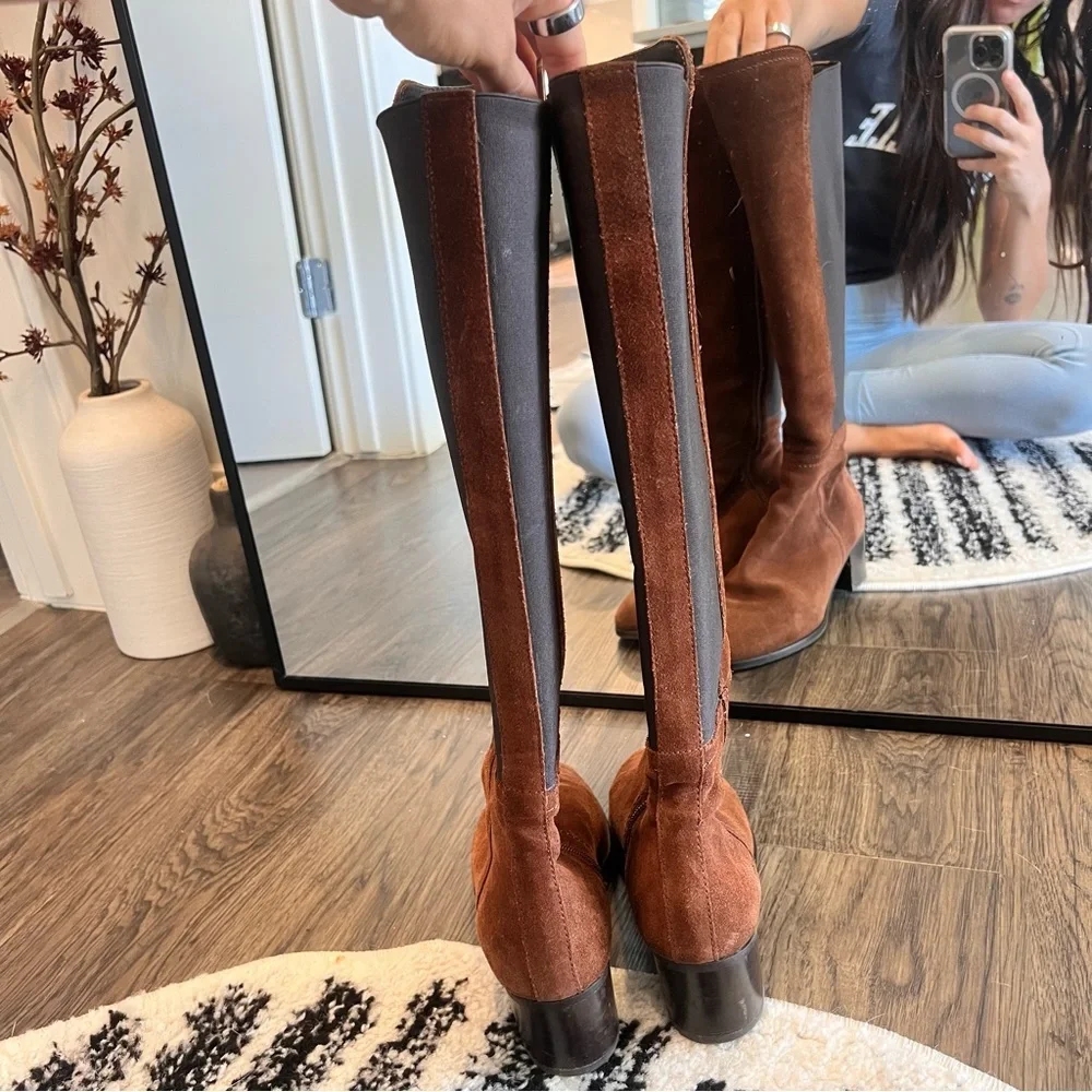 Aquatalia Nova Knee High Suede Boots - Picture 5 of 16